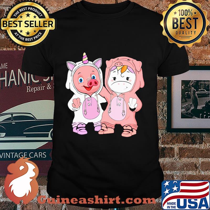 Baby Pig and Baby Unicorn best friends shirt
