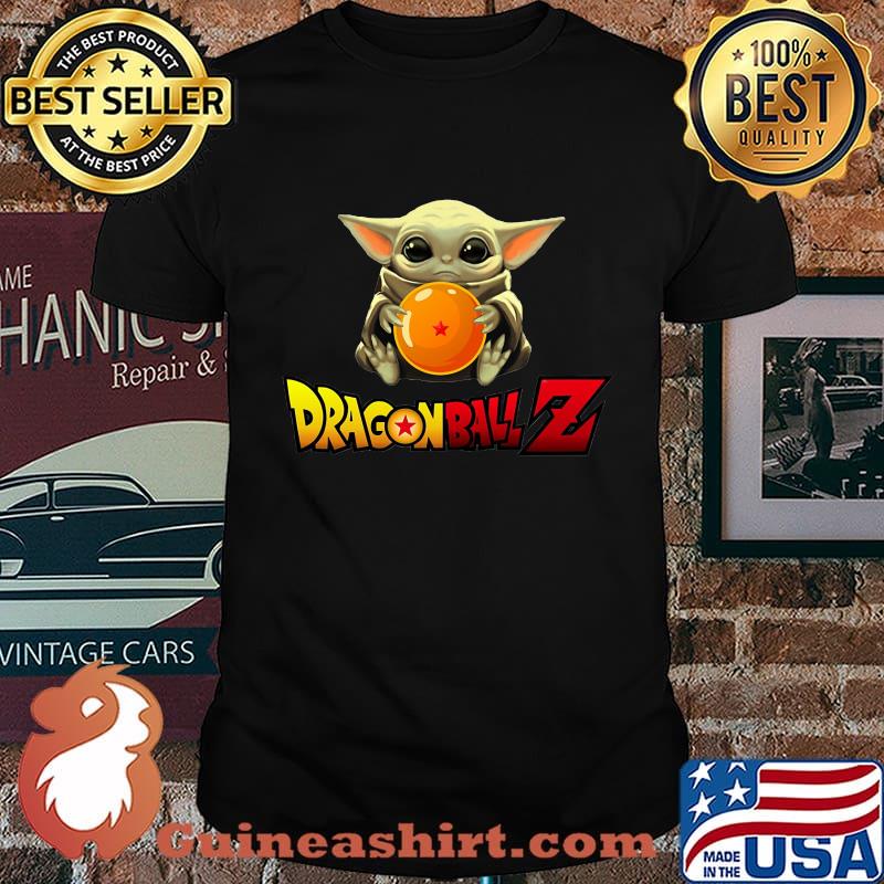 Baby yoda hug dragon ball 7 shirt