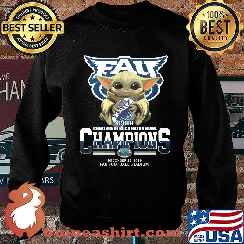 Baby yoda hug fau 2019 cheribundi boca raton bowl champions s Sweater