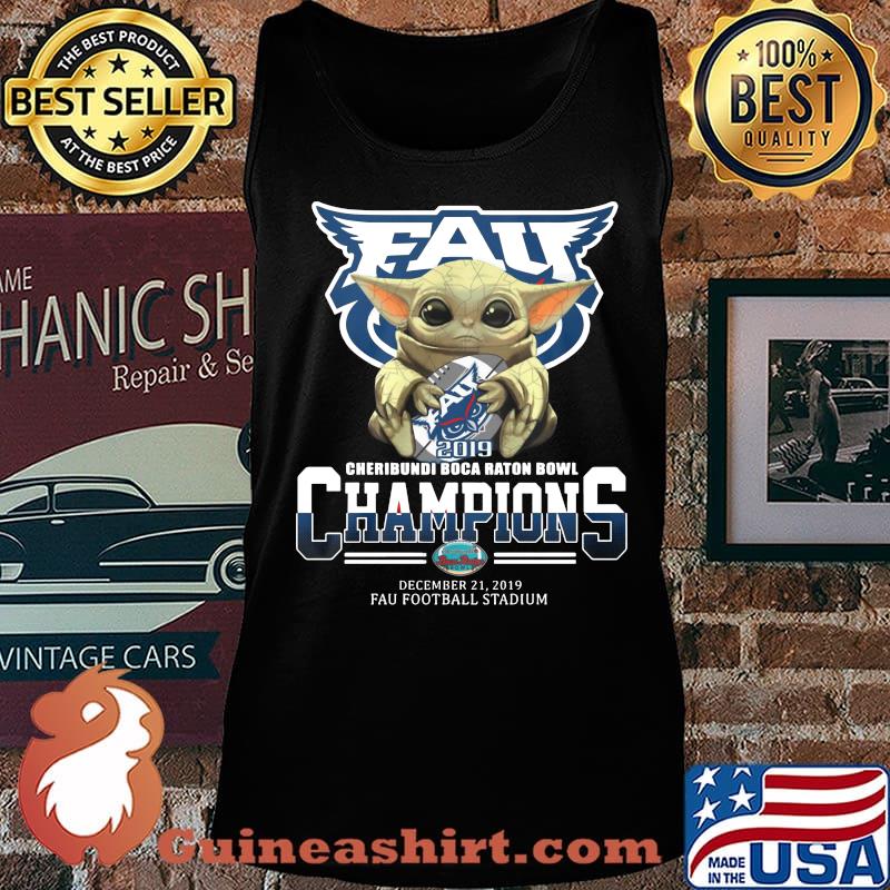 Baby yoda hug fau 2019 cheribundi boca raton bowl champions s Tank top