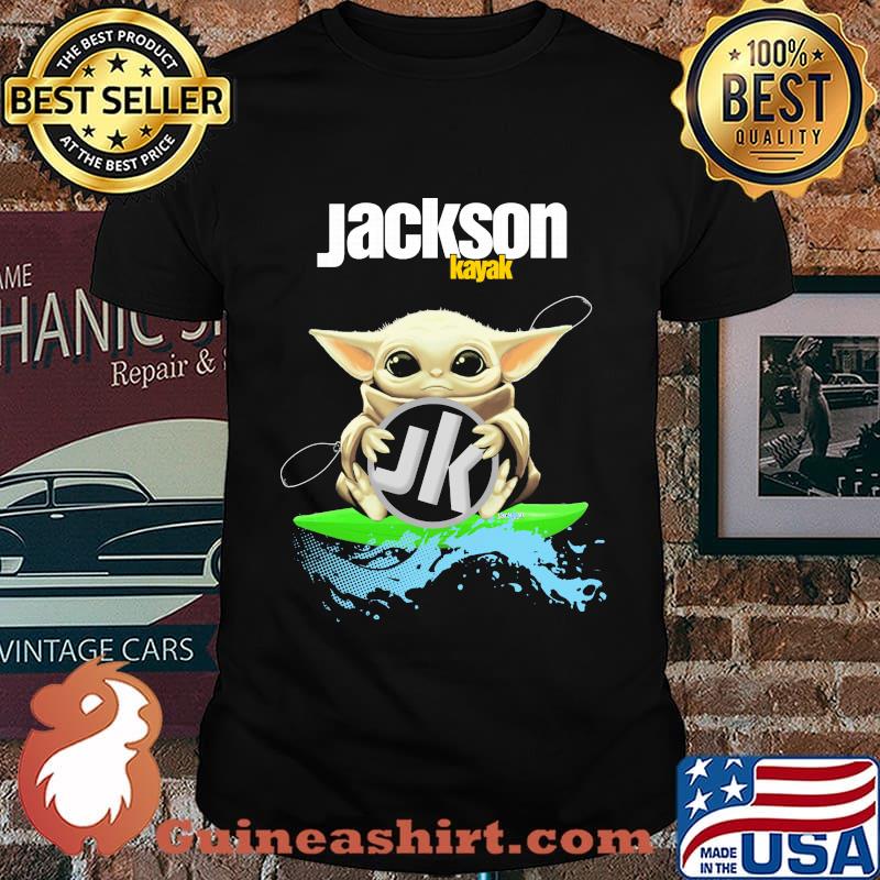 Baby yoda hug jackson kayak shirt