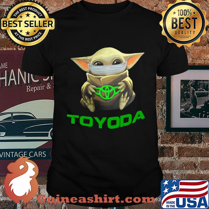 Baby yoda mask hug toyoda logo shirt