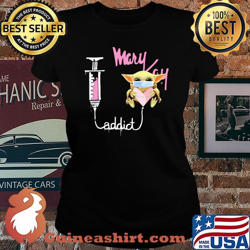 Baby yoda mask mary kay addict s Laides tee