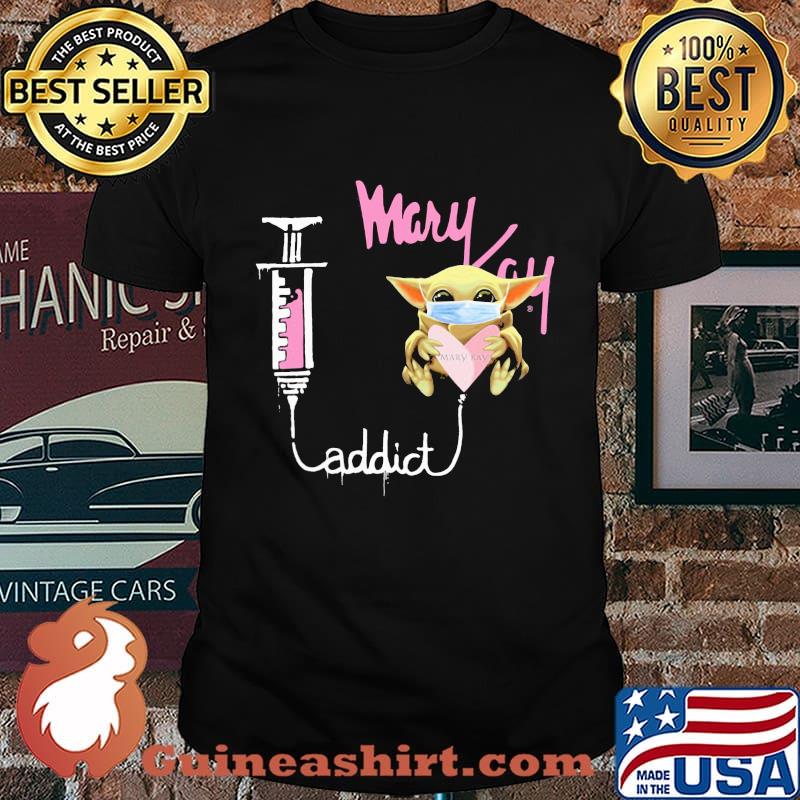 Baby yoda mask mary kay addict shirt