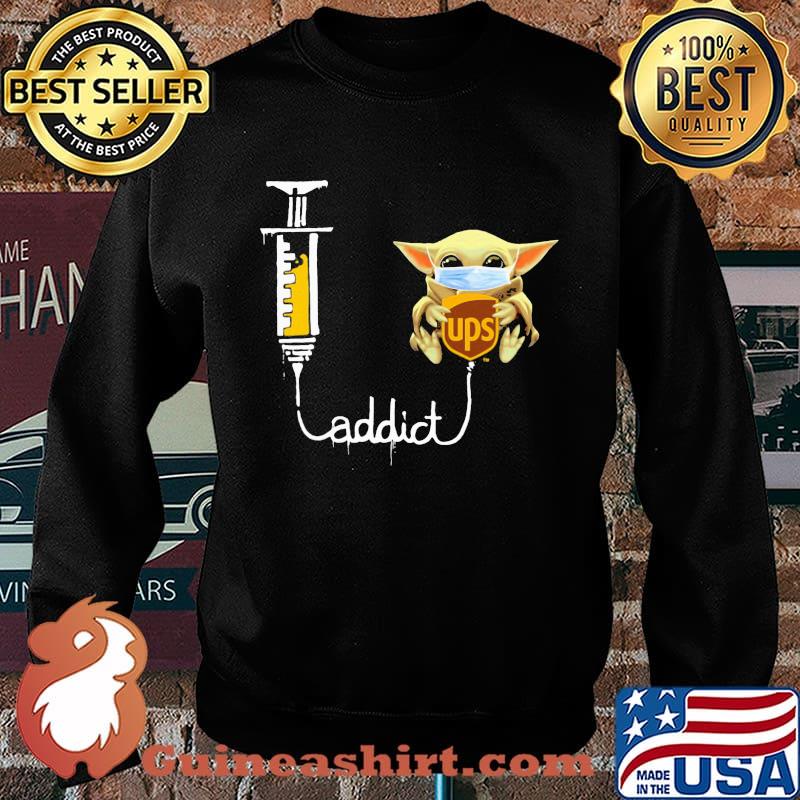 Baby yoda mask ups addict s Sweater