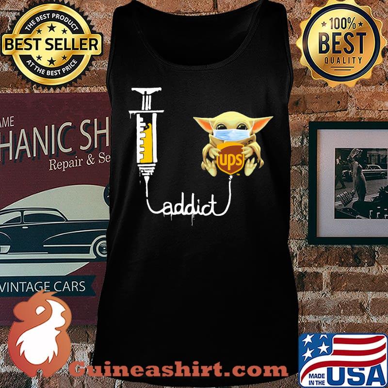 Baby yoda mask ups addict s Tank top