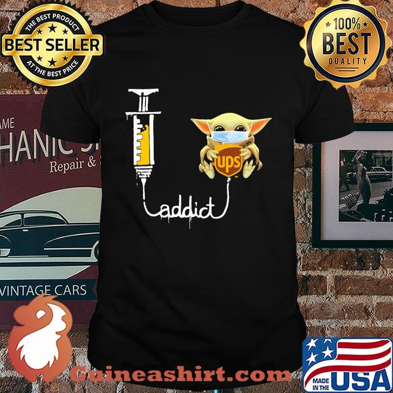 Baby yoda mask ups addict shirt