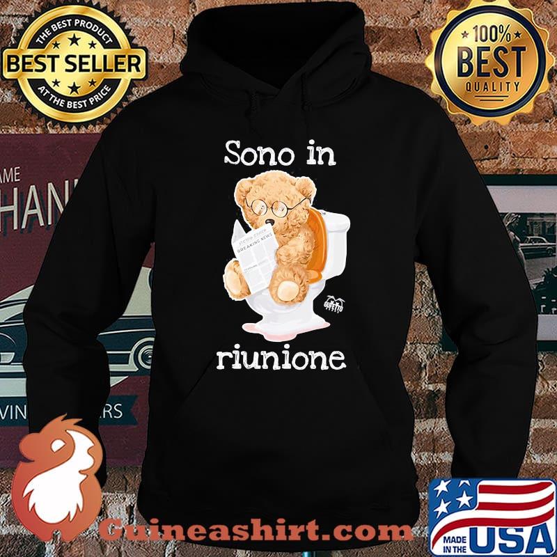 Bear reading newspaper sono in riunione s Hoodie