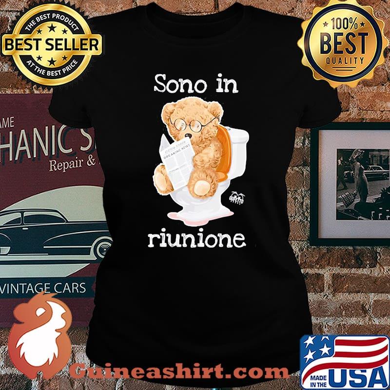 Bear reading newspaper sono in riunione s Laides tee