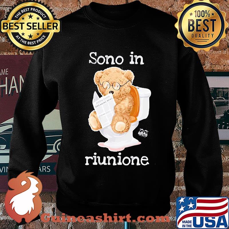 Bear reading newspaper sono in riunione s Sweater