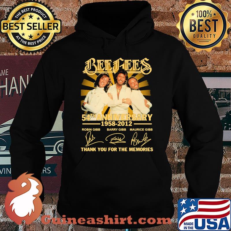 Bee gees 54th anniversary 1958 2012 thank you for the memories signatures s Hoodie