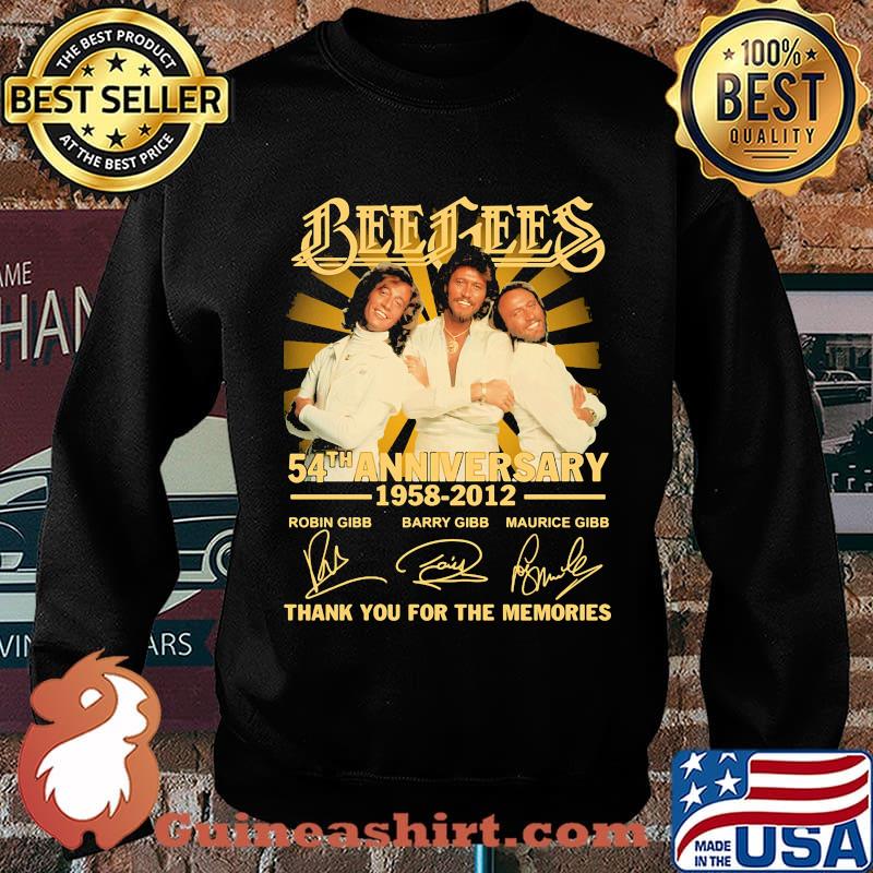 Bee gees 54th anniversary 1958 2012 thank you for the memories signatures s Sweater