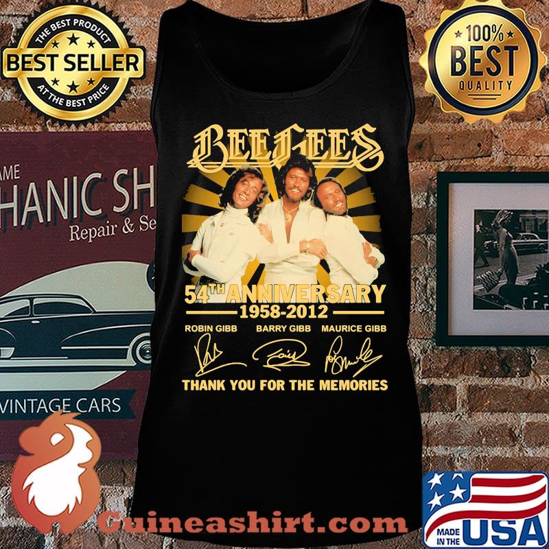 Bee gees 54th anniversary 1958 2012 thank you for the memories signatures s Tank top