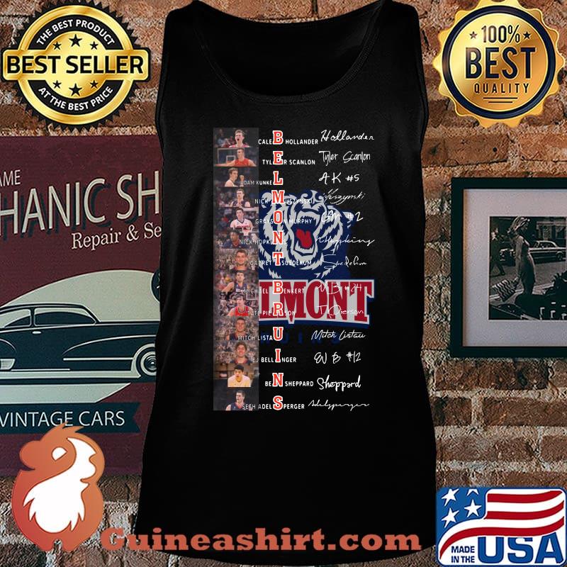 Belmont basketball name players signature s Tank top