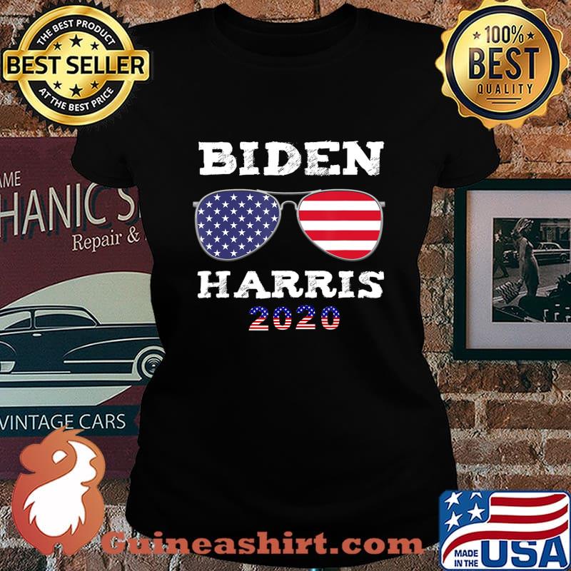 Biden harris 2020 american flag glass s Laides tee