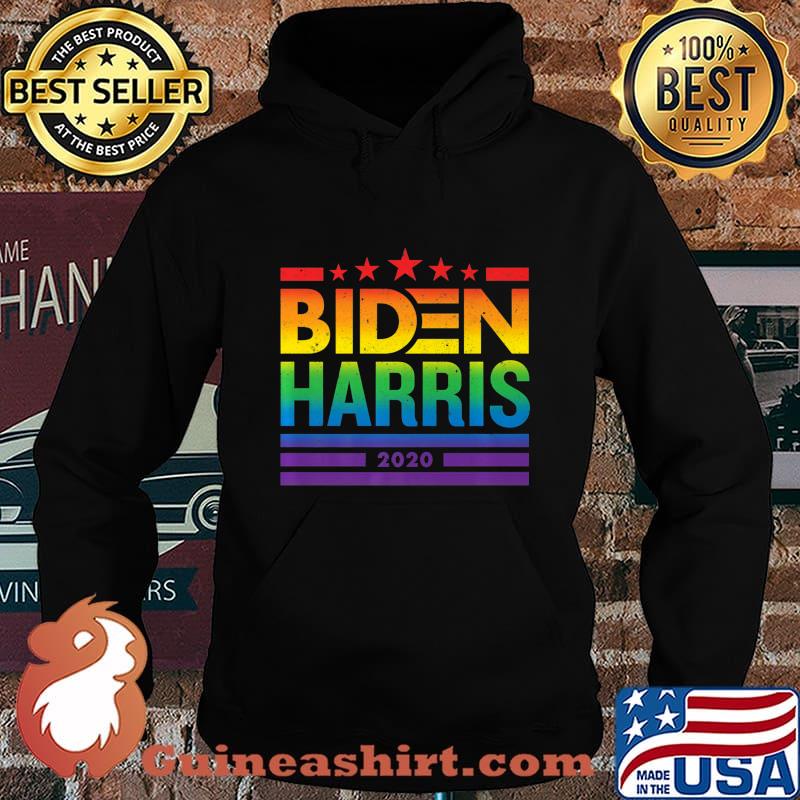 Biden Harris 2020 Rainbow Equality LGBTQ Pride Retro Vintage Shirt Hoodie