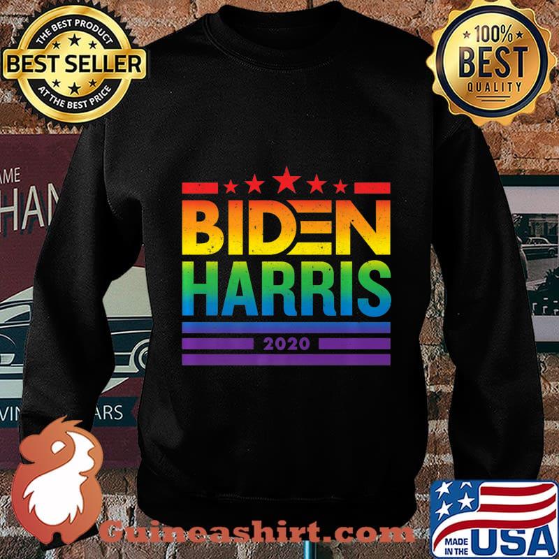 Biden Harris 2020 Rainbow Equality LGBTQ Pride Retro Vintage Shirt Sweater
