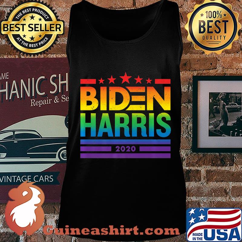 Biden Harris 2020 Rainbow Equality LGBTQ Pride Retro Vintage Shirt Tank top