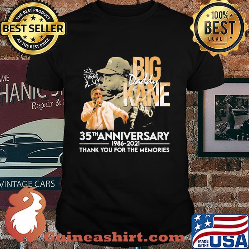 Big kane 35th anniversary 1986 2020 thank you for the memories signatures shirt