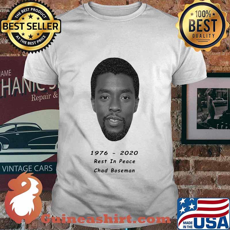 Black panther chadwick 1976 2020 rest in peace shirt
