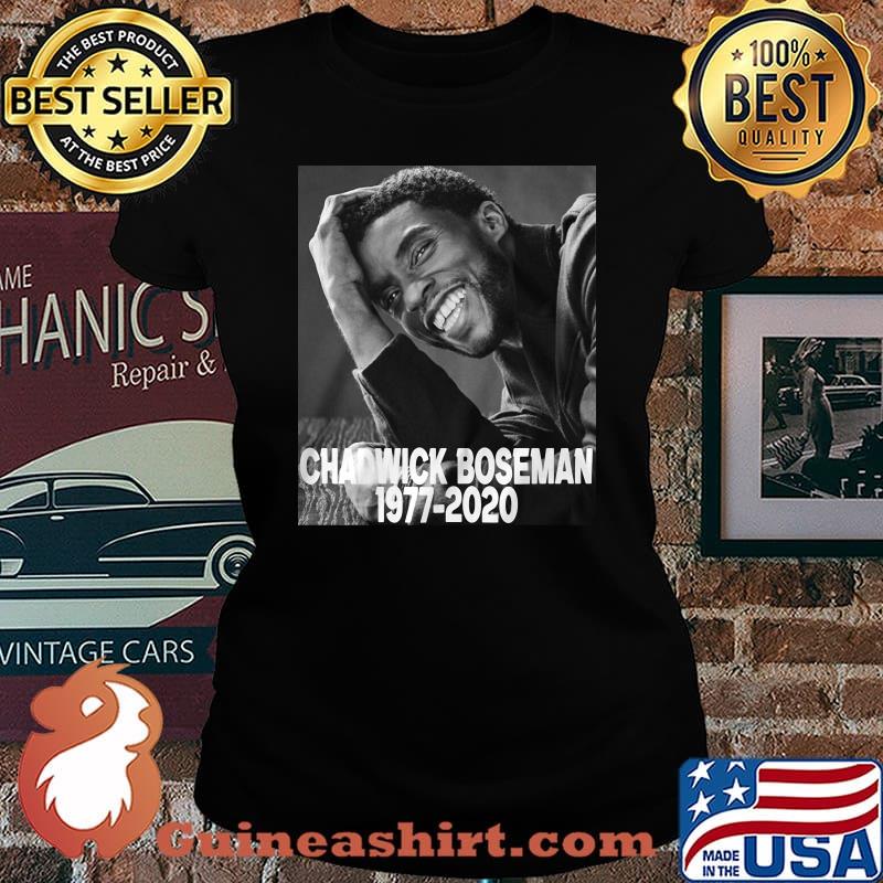 Black panther chadwick Boseman 1977 2020 smiling picture s Laides tee