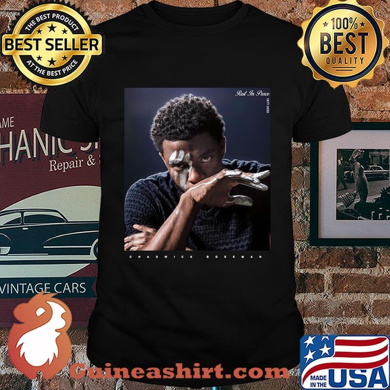 Black panther chadwick Boseman picture shirt