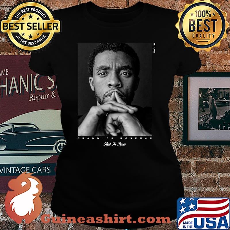 Black panther chadwick Boseman rest in peace 1977 2020 s Laides tee