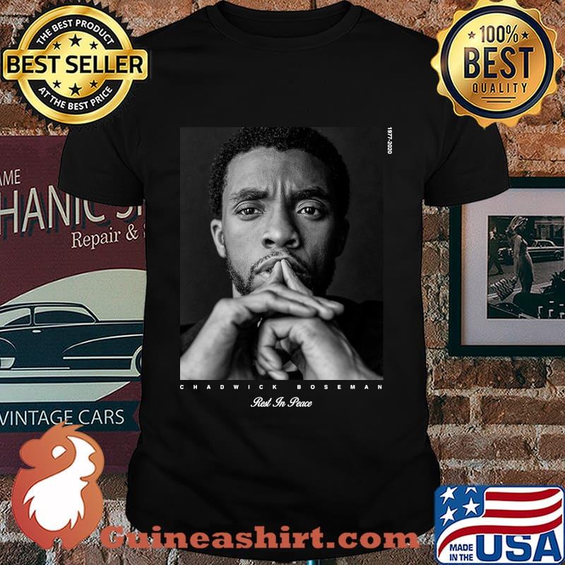 Black panther chadwick Boseman rest in peace 1977 2020 shirt