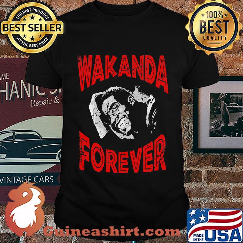 Black panther chadwick wakanda forever smiling shirt