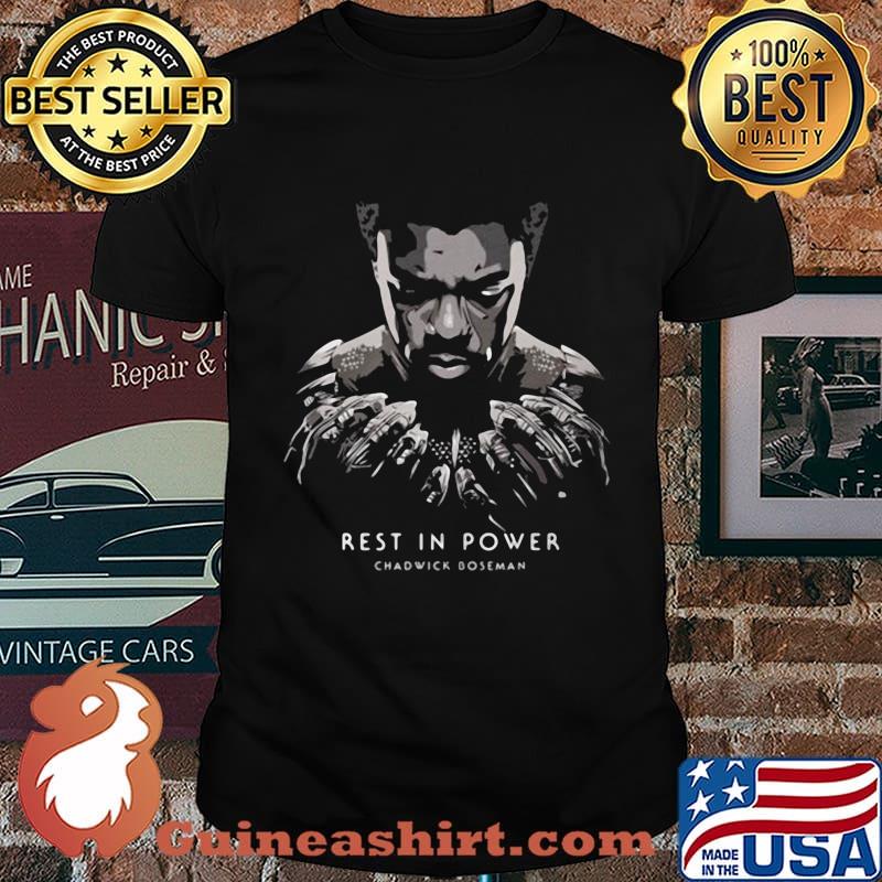 Black panther rest in power rip chadwick boseman shirt