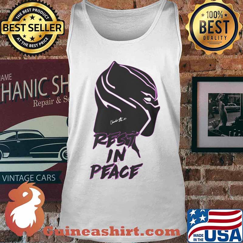 Black panther rip chadwick actor rest in peace signature s Tank top