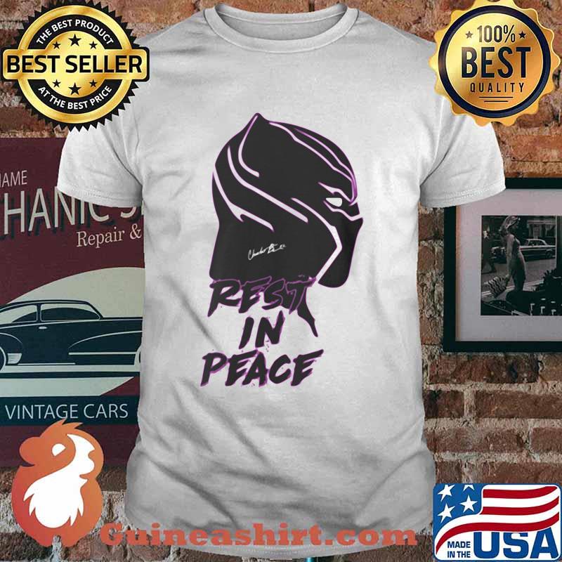 Black panther rip chadwick actor rest in peace signature shirt
