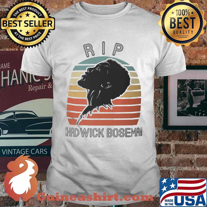 Black panther rip chadwick actor vintage retro shirt