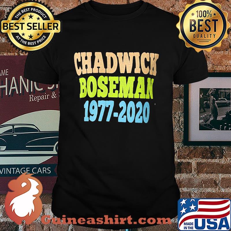 Black panther rip chadwick boseman 1977 2020 vintage shirt