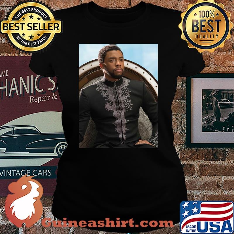 Black panther rip chadwick boseman actor picture 2020 s Laides tee