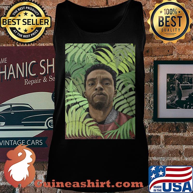 Black panther rip chadwick Boseman leafs s Tank top