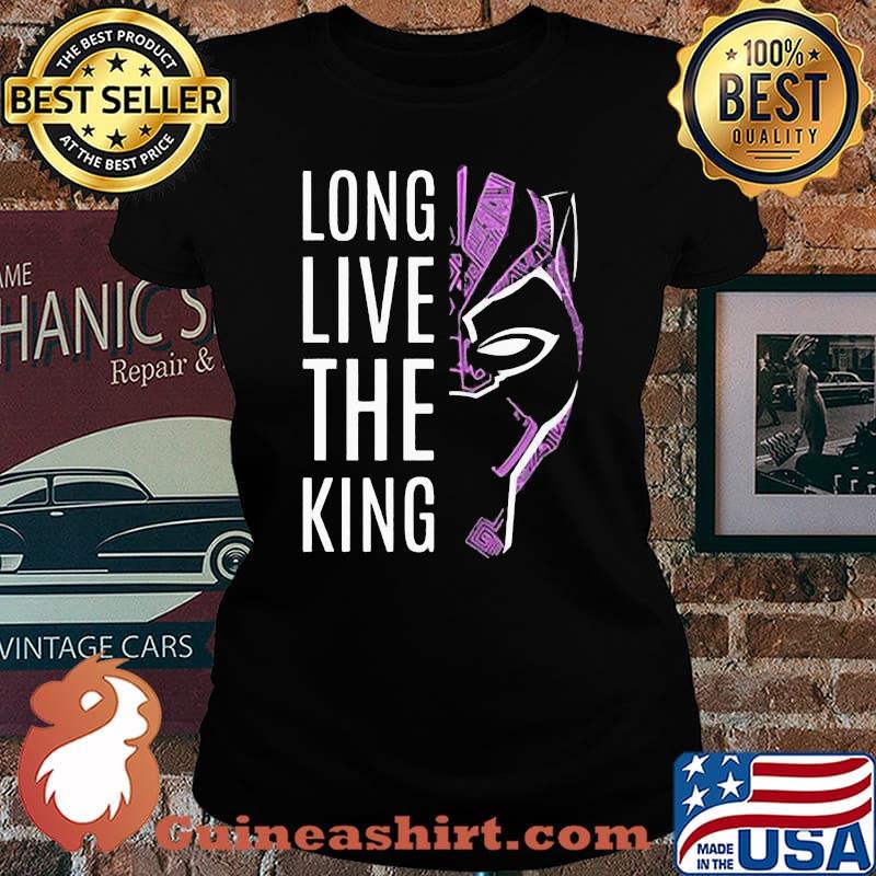 Black panther rip chadwick boseman long live the king s Laides tee