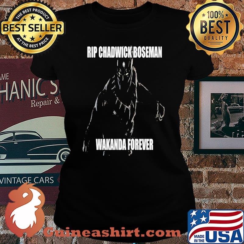 Black panther rip chadwick wakanda forever s Laides tee