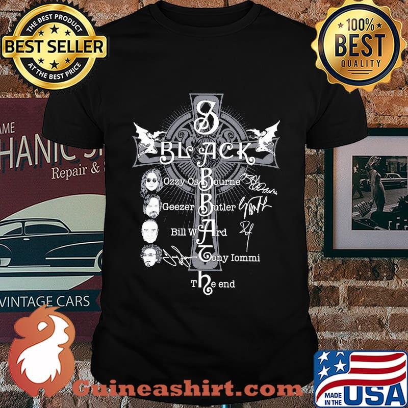 Black sabbath ozzy osbourne geezer butler bill ward tony iommi the end shirt