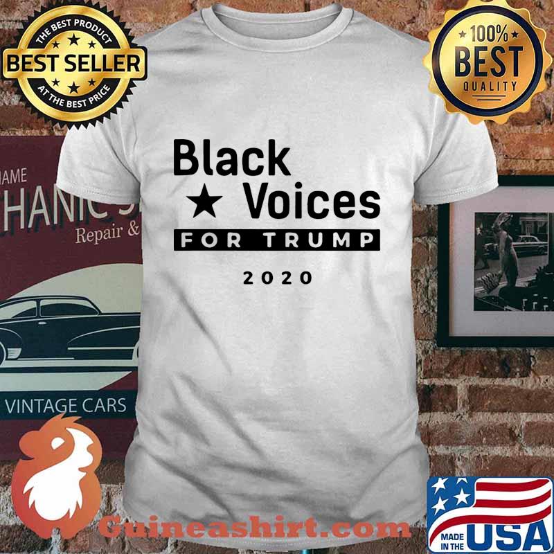 Black voices for trump 2020 shirt