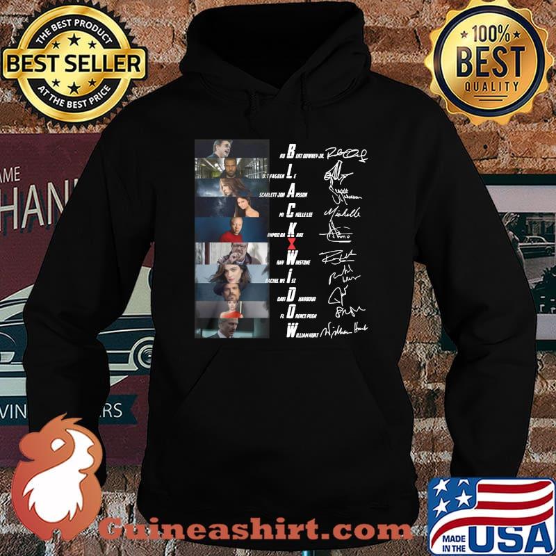 Black widow movie characters signatures s Hoodie