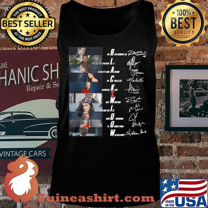 Black widow movie characters signatures s Tank top