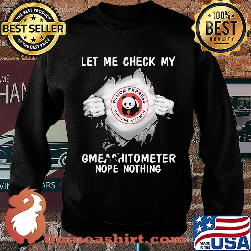 Blood insides panda express chinese kitchen let me check my gmeashitometer nope nothing s Sweater