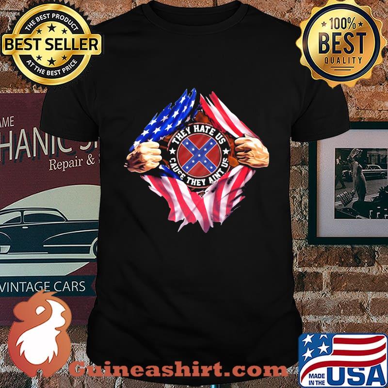 Blood insides they hate us cause they ain't us american flag independence day shirt