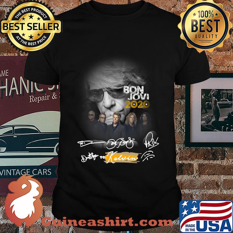 Bon jovi band 2020 to kelvin signatures shirt