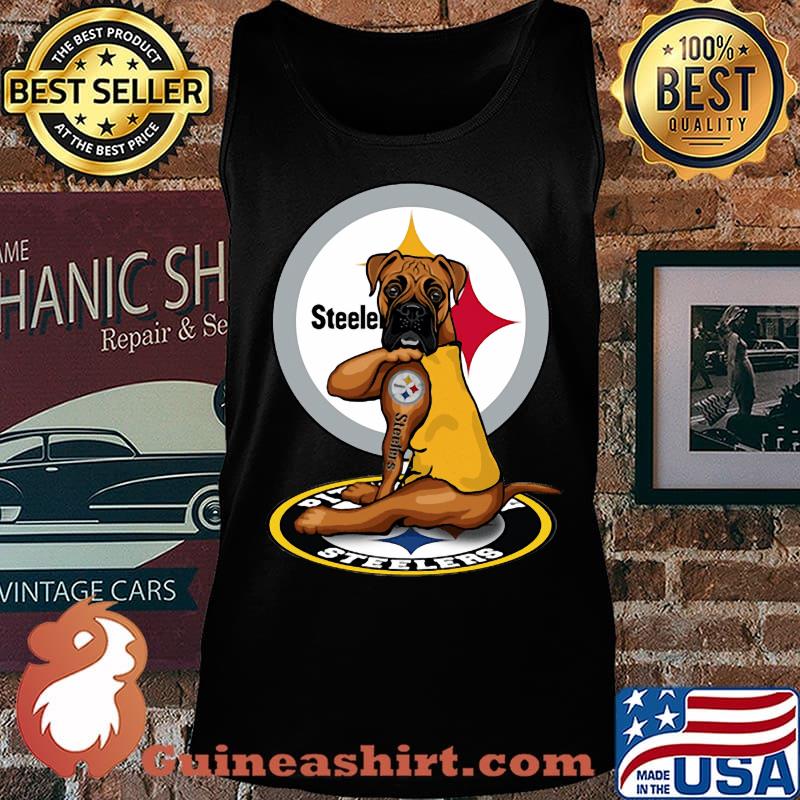 Boxer tattoos pittsburgh steelers football s Tank top