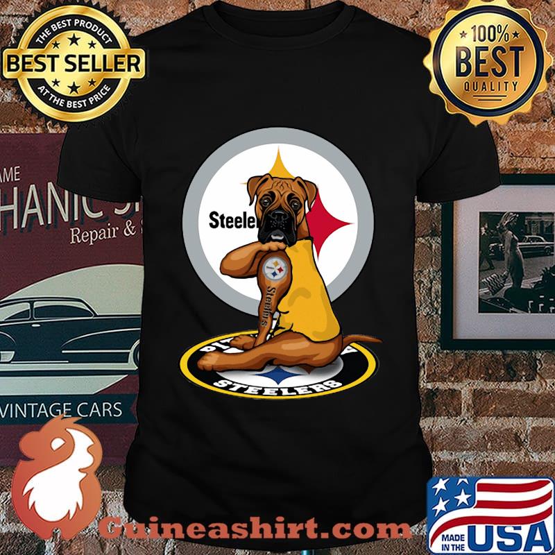 Boxer tattoos pittsburgh steelers football shirt