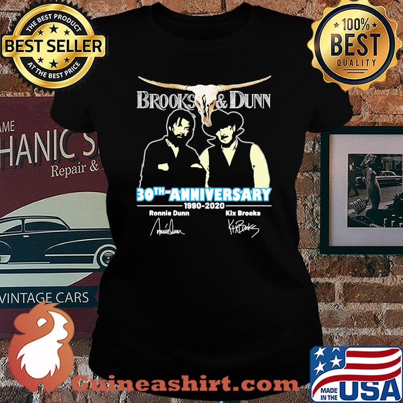 Brooks and dunn 30th anniversary 1990 2020 thank you for the memories signatures s Laides tee