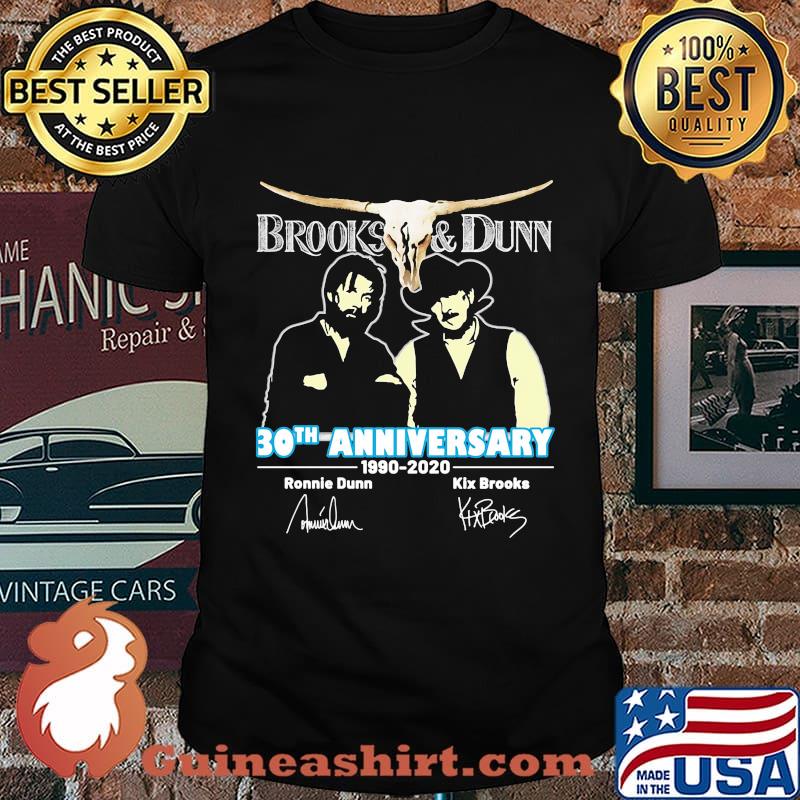 Brooks and dunn 30th anniversary 1990 2020 thank you for the memories signatures shirt