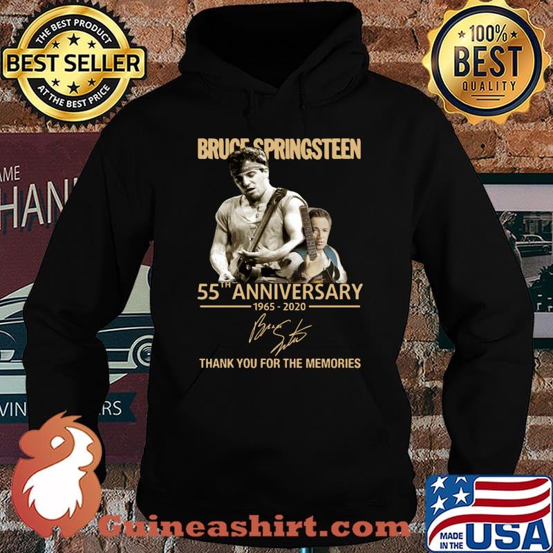 Bruce springsteen 55th anniversary 1965 2020 thank you for the memories signature s Hoodie
